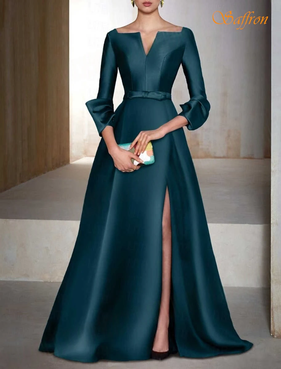 

Customized Straight V-Neck Elegant Formal Evening Dress and Classic Fashion Soft Celebrity Gowns High Quality Party Dress