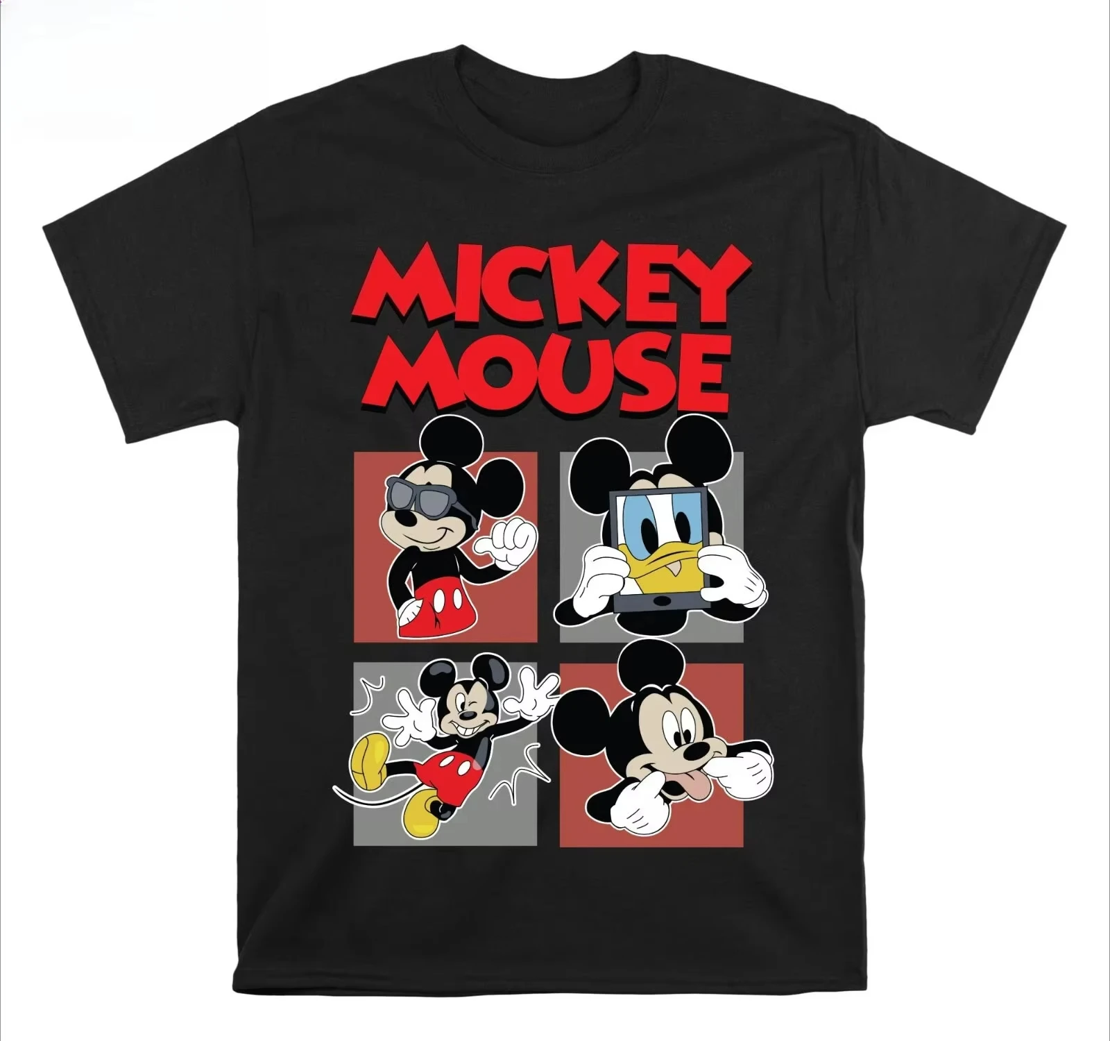 

Летняя детская футболка 2026 года — с изображением Микки Мауса — футболка с принтом для мальчиков и девочек — повседневный комфортный стиль с мультяшным принтом