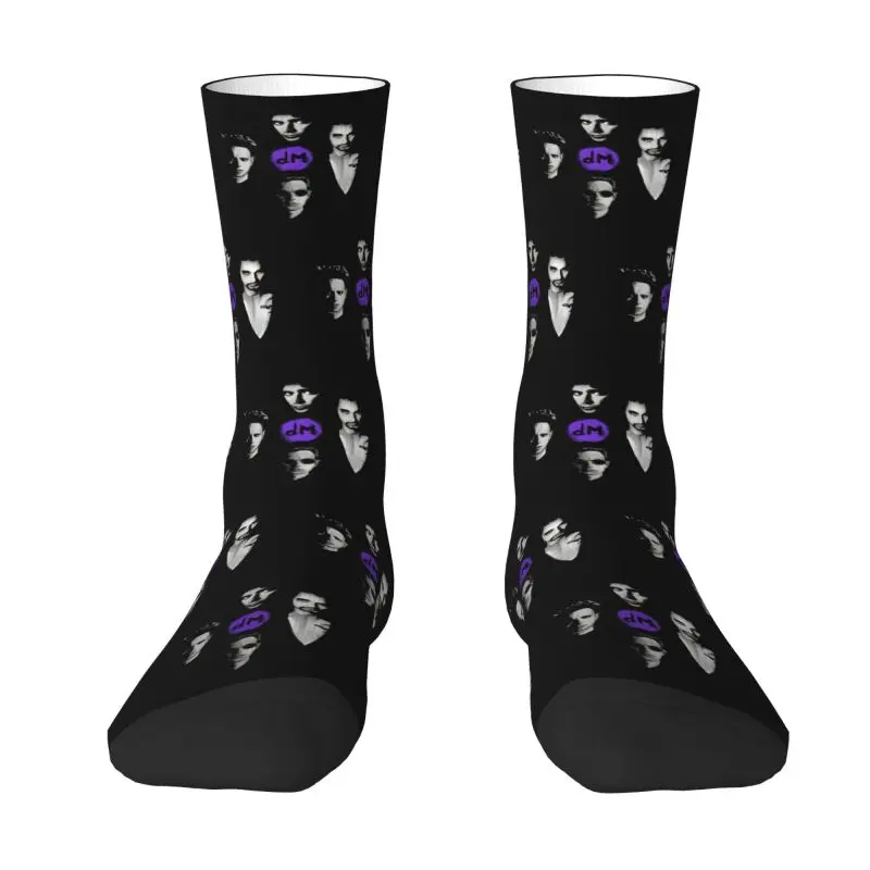 

Custom Depeche Mode Men Women Crew Socks Unisex Cute Rock Band Spring Summer Autumn Winter Dress Socks