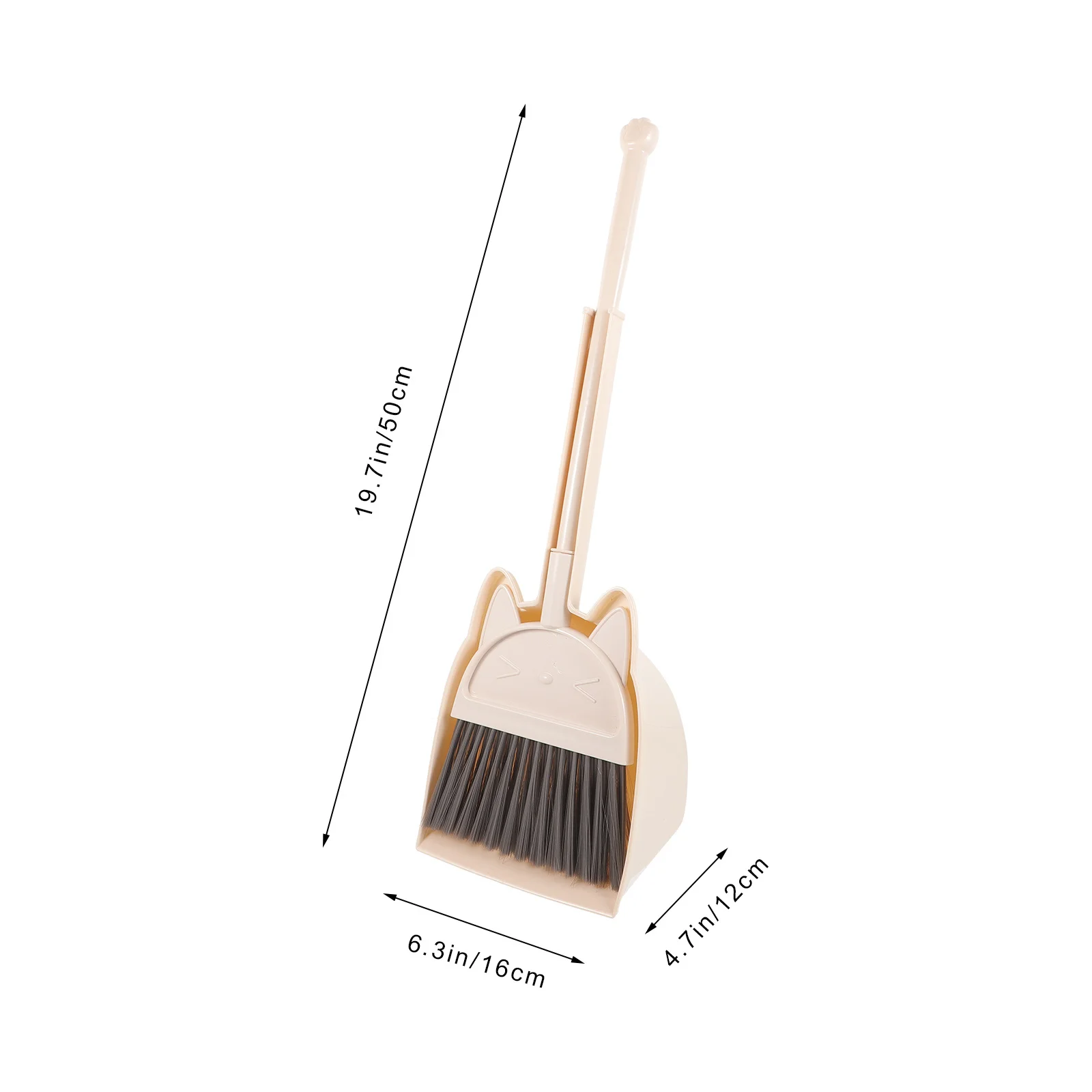 1Set Kids Small Broom Set Plastic Broom with Dustpan for Children Cute Housekeeping Tools for Toddlers Home Use