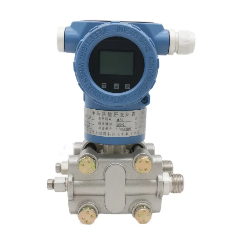 Monocrystalline silicon pressure transmitter, single and double flange differential pressure sensor