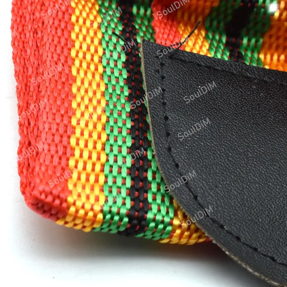 Adjustable Rainbow African Drum Strap 3.5M Length Djembe Drum Tambourine Shoulder Waist Belt Starp