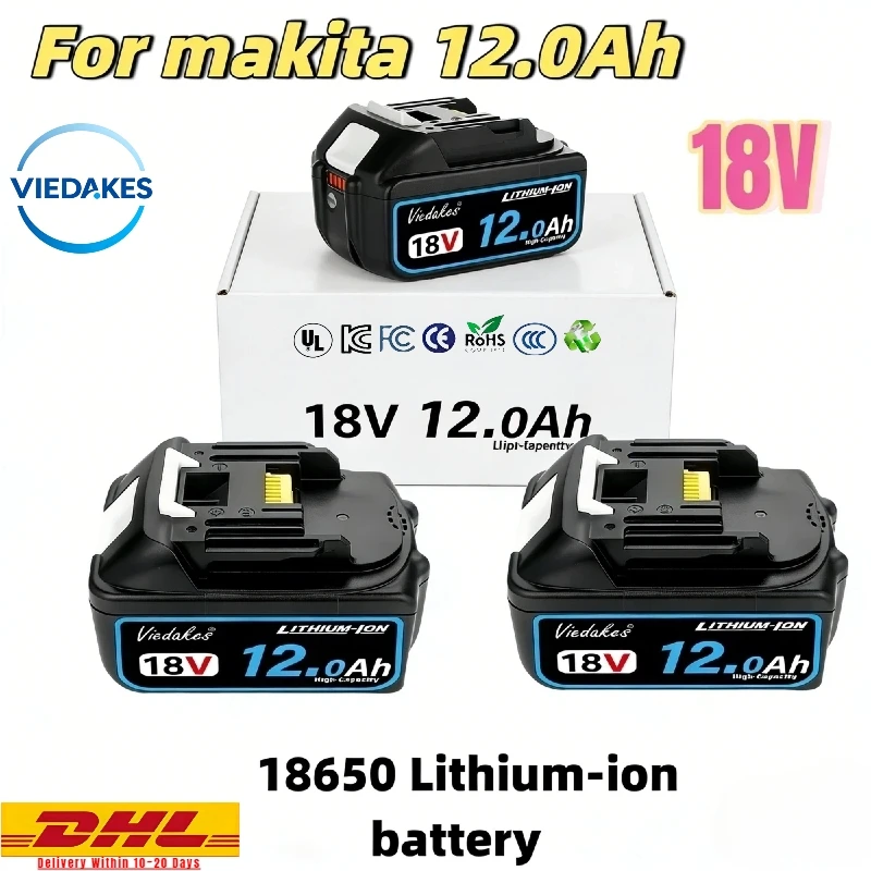 

✪✄ Original For Makita 18V 5.0Ah/6.0Ah 12.0Ah lithium battery, for Makita BL1815 BL1830 BL1840 BL1850B 18V power tool battery.