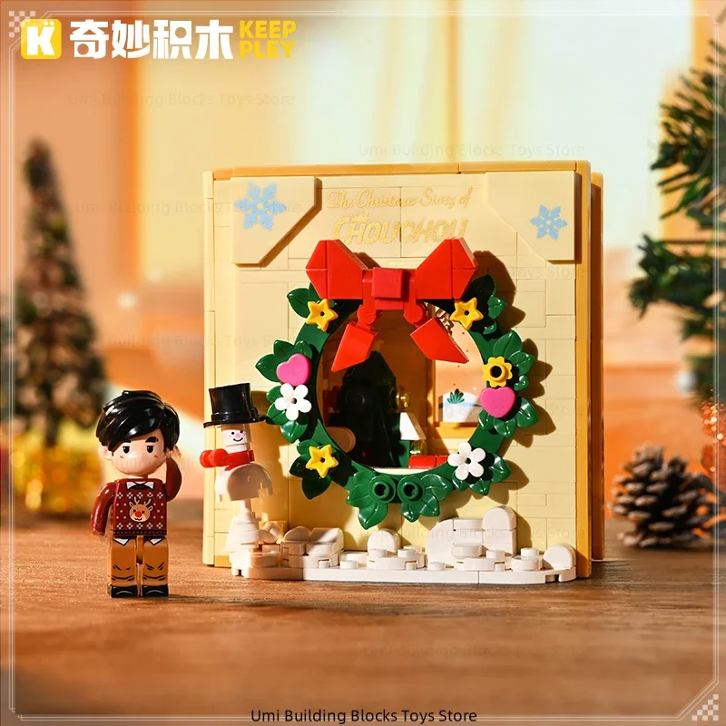 Nueva serie Keeppley Jay Chou, libro de cuentos de Navidad, libro de bloques de construcción, juguetes de retales, modelos, adornos, regalos de navidad