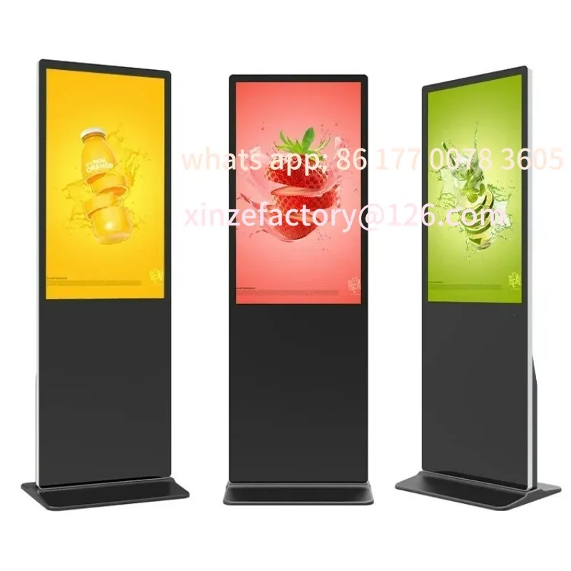 

Customizable Indoor Use Android 43 49 55 Inch LCD Advertising Kiosk Interactive Touch Screen Floor Standing Network Digital Sign