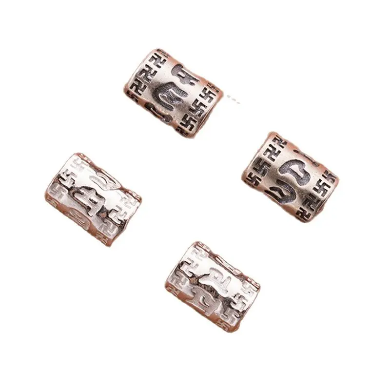 1 قطعة/الوحدة الكلاسيكية البوذية Sutras اسطوانة فضفاض الخرز 8x6 مللي متر الدينية Mantras الصلاة أنبوب الفواصل لتقوم بها بنفسك مجوهرات اكسسوارات