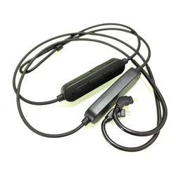 PIZEN QCC5181 Wireless Audio Cable Adapter BT 5.4 MMCX/2Pin IEM Bluetooth Cable Adapter LDAC/aptX Adaptive/HD/LL USB-C with Mic
