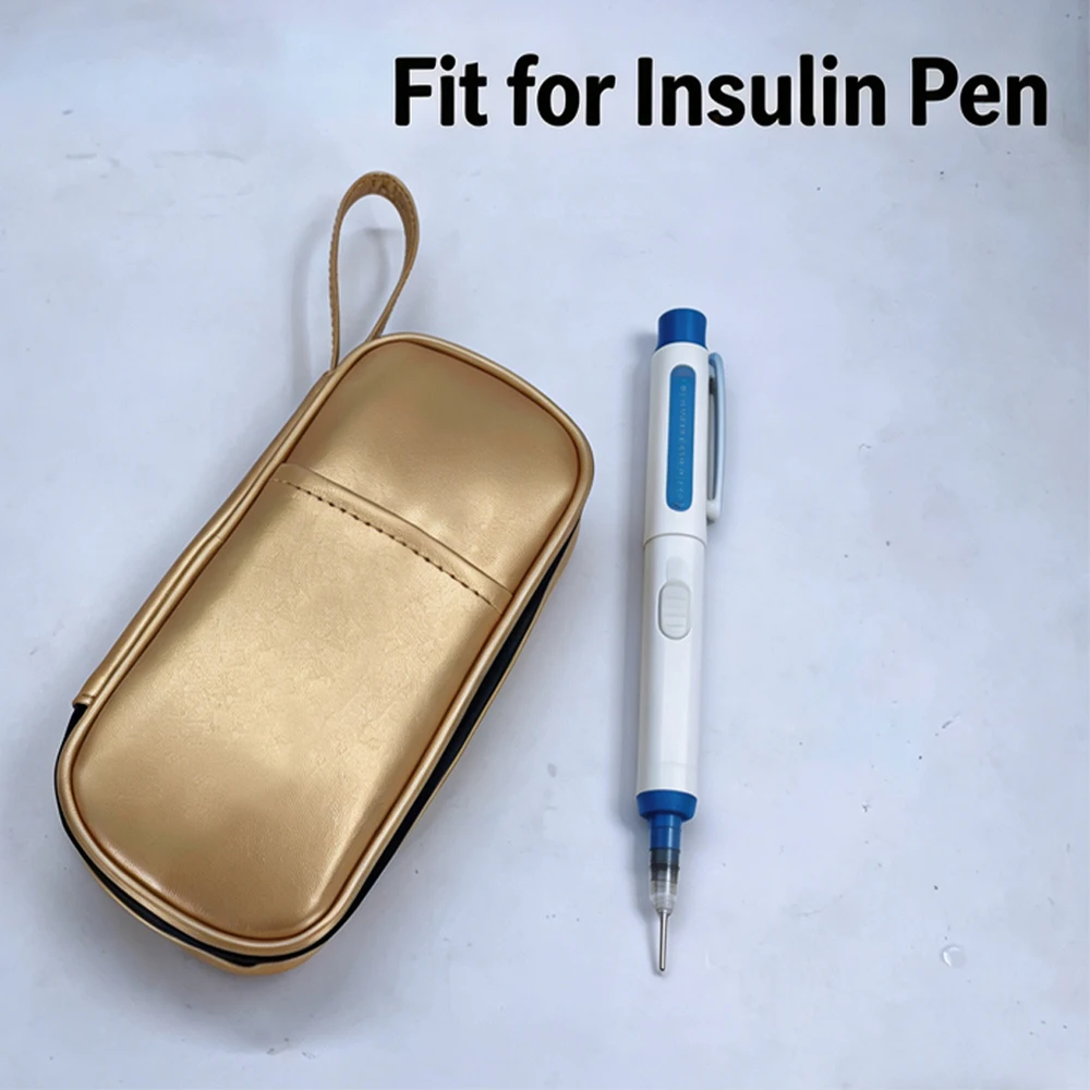 Insulin Cooling PU Bag Waterproof Thermal Insulated Insulin Cooler Medicine Travel Cooler Diabetics Case Long Time Cooling