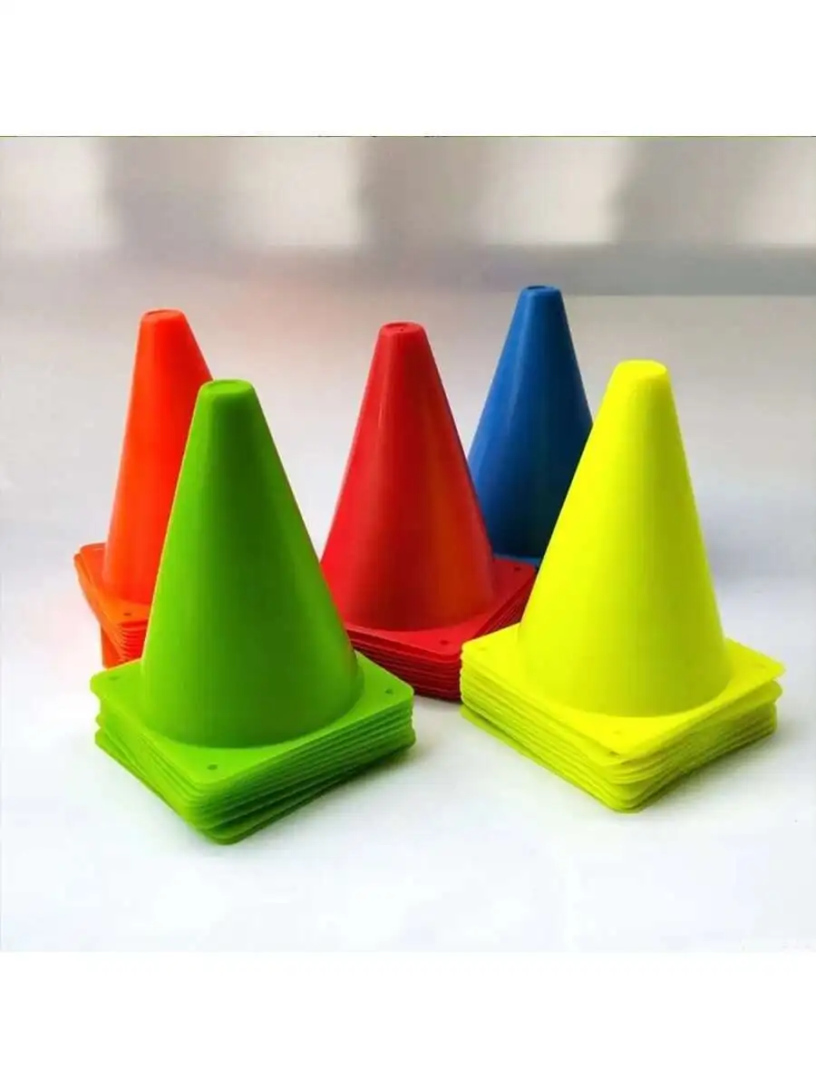 Training Equipment For Children's Basketball Including Obstacle Triangles, Cones, Horn-shaped Cones, Discs For Football, And Mar