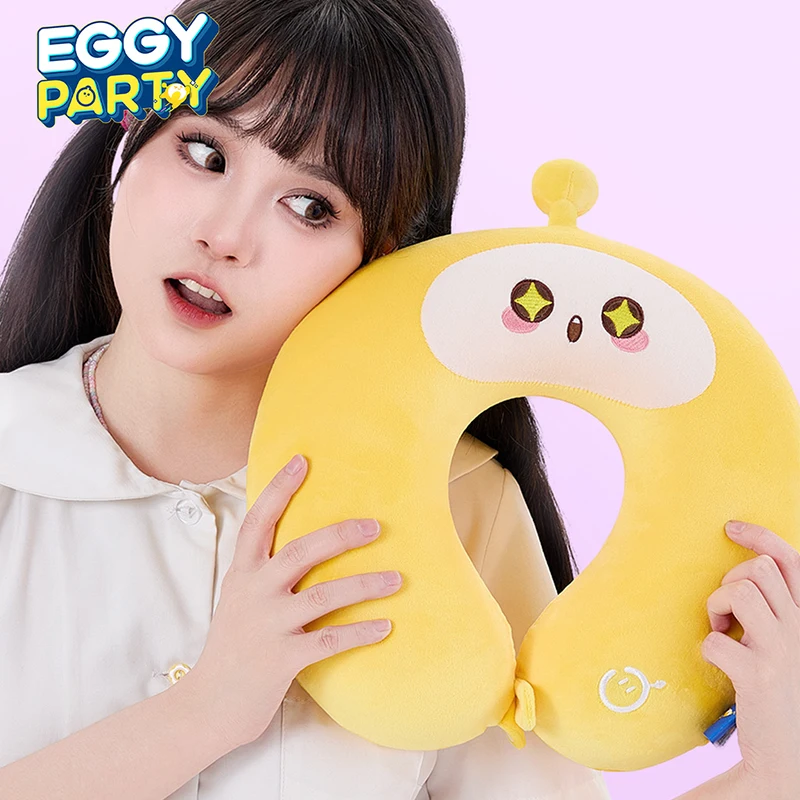 Eggy Party - Travel Pillow Soft U-shaped Pillow Neck Guard Nap Pillow Genuine Game Peripheral