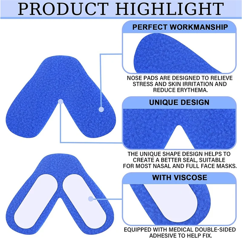 

A03F-12 упаковок, подушечки для носа, удобные подушечки для носа, можно обрезать для принадлежностей, удобные вкладыши для маски для сна с носовым защитой