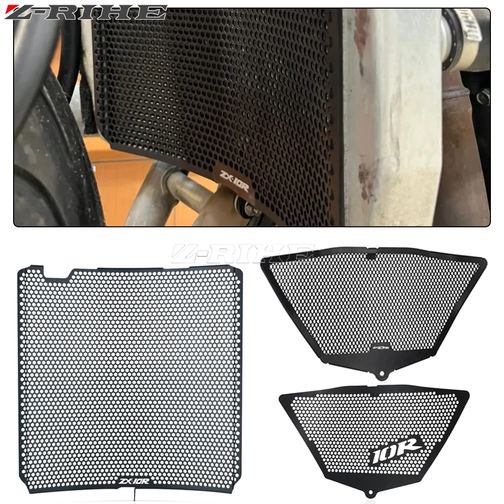 

ZX-10RR Motorcycle Accessories Radiator Guard Downpipe Grille Cover Protection For Kawasaki ZX10RR ZX 10 RR 2017 2018 2019 2020