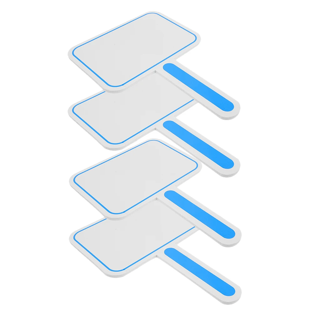 

4Pcs Portable Handheld Whiteboards Easy Wipe Clean for Judges Referees Teachers Students Classroom Activities Hand Board