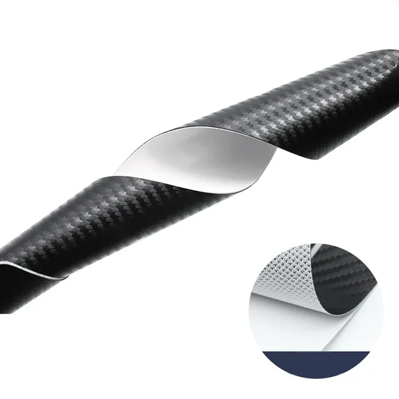 Carbon Fiber Car Door Sill Threshold Strip Anti Kick Sticker Scuff Scratch For Ford Raptor 2025 Ranger 1 2 3 Tape Protect Film view 3