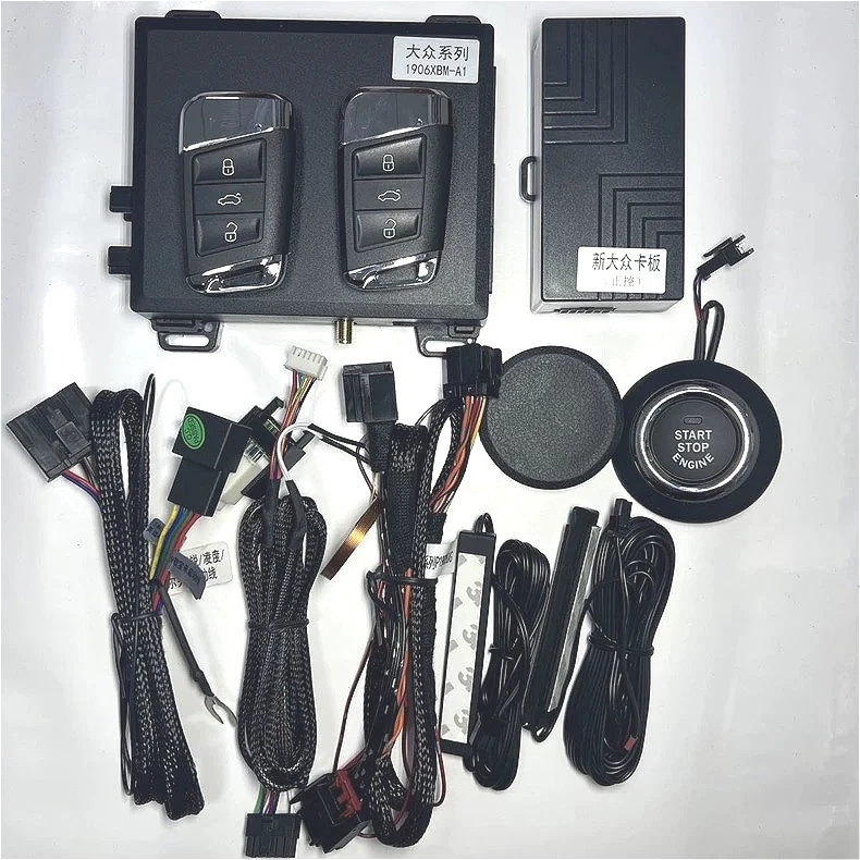 

For Volkswagen Sagitar 2013-2020 Car Add Push Button Start Stop Remote Key Start Stop Keyless Go System Mobilephone APP Control
