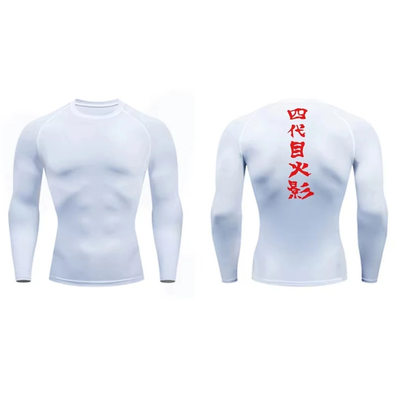 Graphic Print Athletic Quick Dry Tshirts for Men Gym Workout Training Running Compression Shirt Undershirts Baselayers Tees Tops