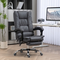 Massage office chair with heating function, 135° tiltable, height adjustable, up to 120 kg, ergonomic, Dark Grey
