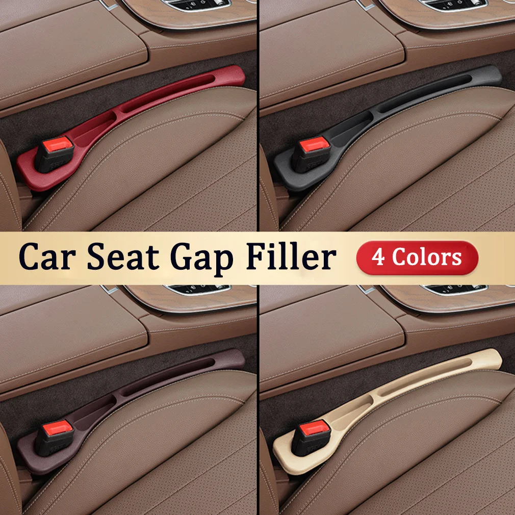 

2PCS Waterproof Car Seat Gap Plug Strip Car Seat Gap Filler Organizer with 2Grooves Seat Gap Storage Auto Interior Accessories
