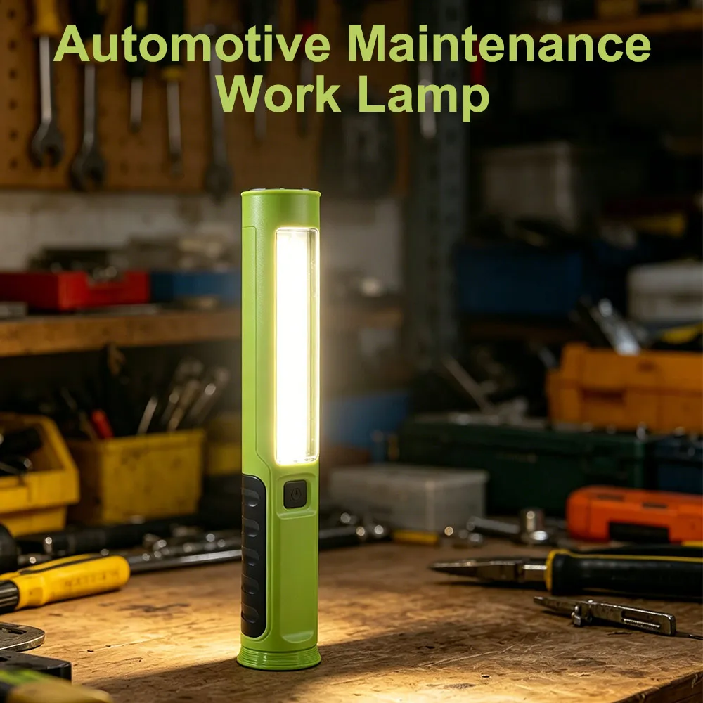 Red Blue Warning Lights Portable Work Lamp Magnetic Light Foldable Design Vehicle Maintenance Lamp Multi-functional Flashlight