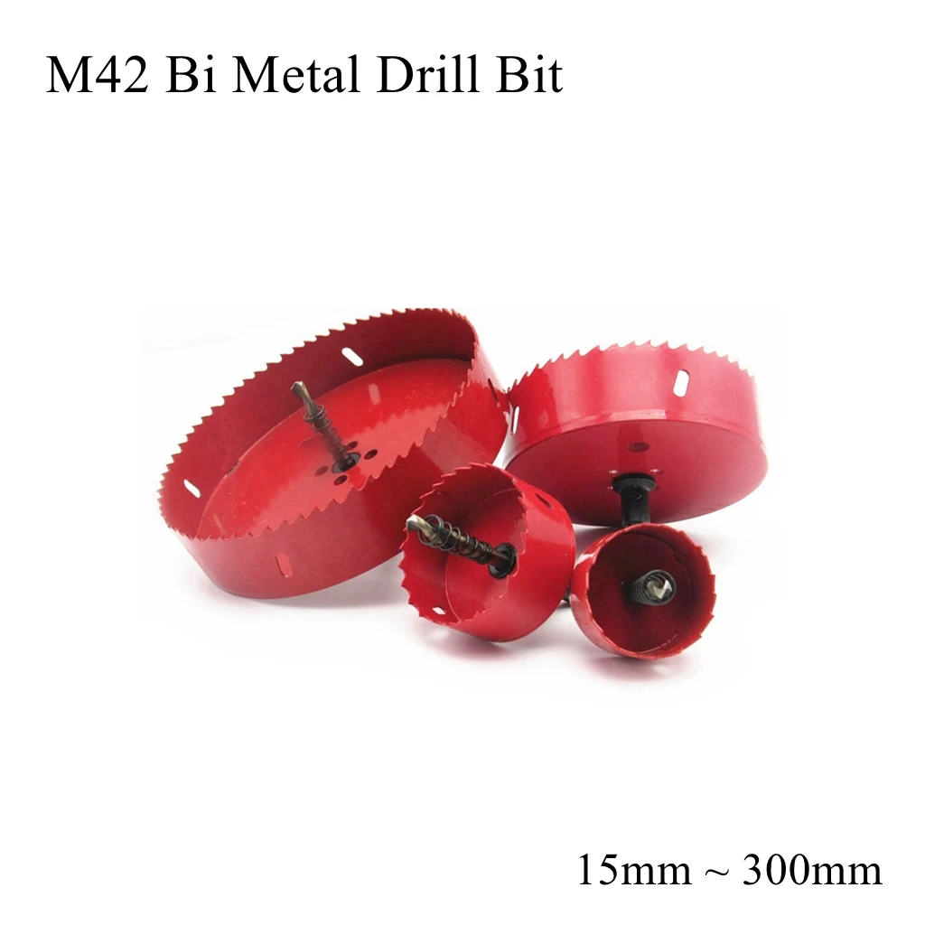 

15mm 16mm 17mm 18mm 19mm 20mm M42 Drill Bit Set Hole Saw Opener Bi Metal Bimetallic Wood PVC Plastic Iron Stainless Steel Cutter