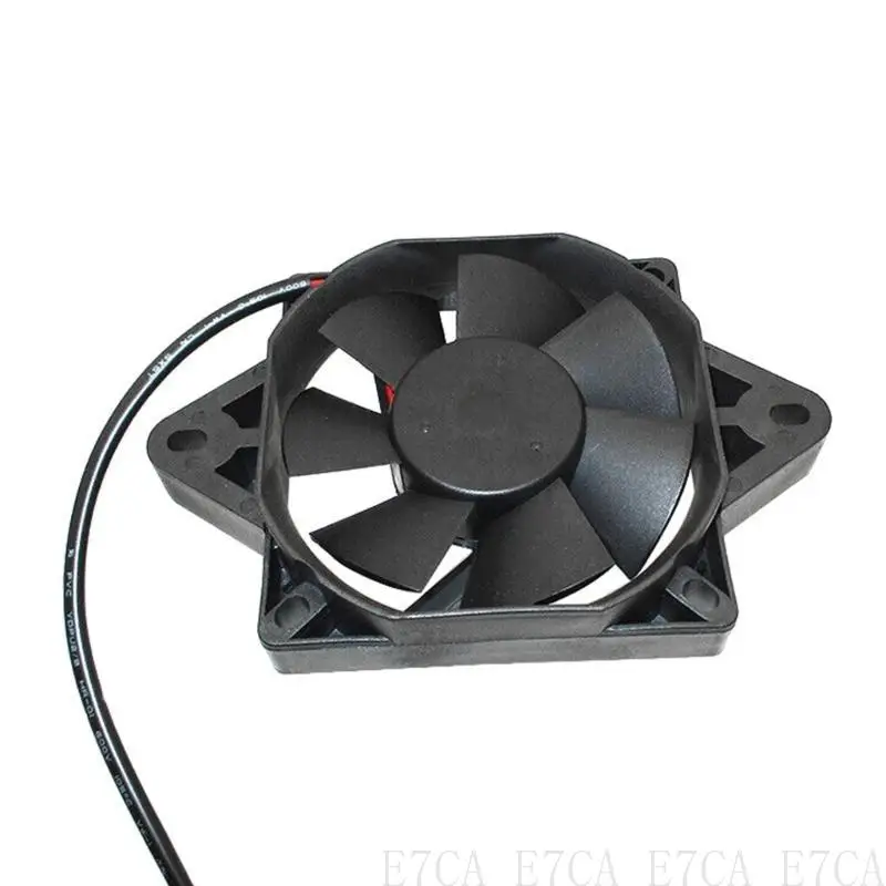 

E7CA 12V Electric Motorcycles Cooling Fan Oil Cooler Water Radiator for 150CC-250CC