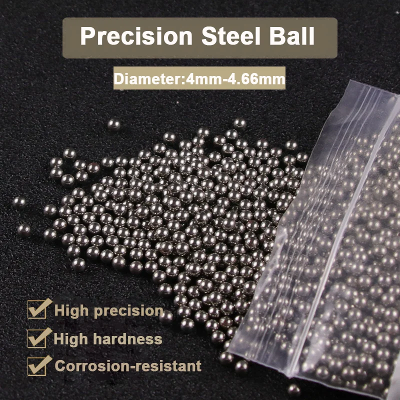 

Precision Steel Ball 4/4.1/4.15/ 4.2/4.3/4.4/4.45/4.47/4.48/4.5/4.55/4.6/4.46/4.49/4.366/4.66mm Smooth Steel Ball Bearing Balls