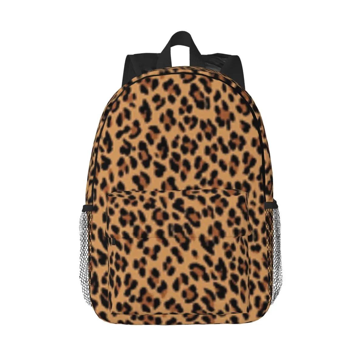 

Tan Leopard Print New Fashionable Pattern School Bag Print Lightweight Backpack 15inch