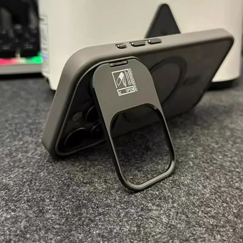 

Магнитный чехол с беспроводной зарядкой для Magsafe для iPhone 16, 15, 14, 13, 12, Pro Max, защитные чехлы-подставки для камеры, прозрачный противоударный чехол