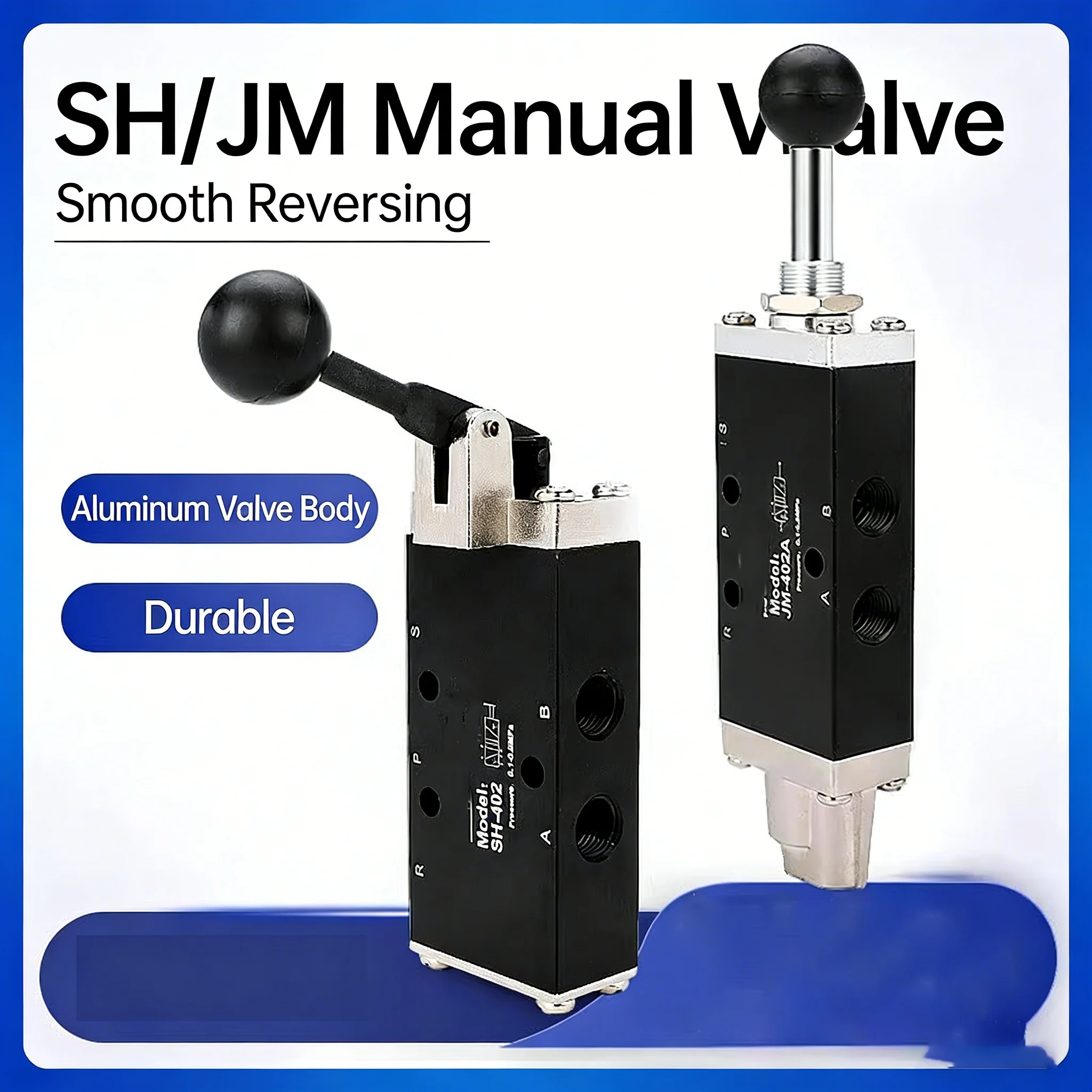 Manual Valve Two-position Five-way SH402A Hand Valve Plate ControlJM Hand Valve 403A Pneumatic Reversing  Switch