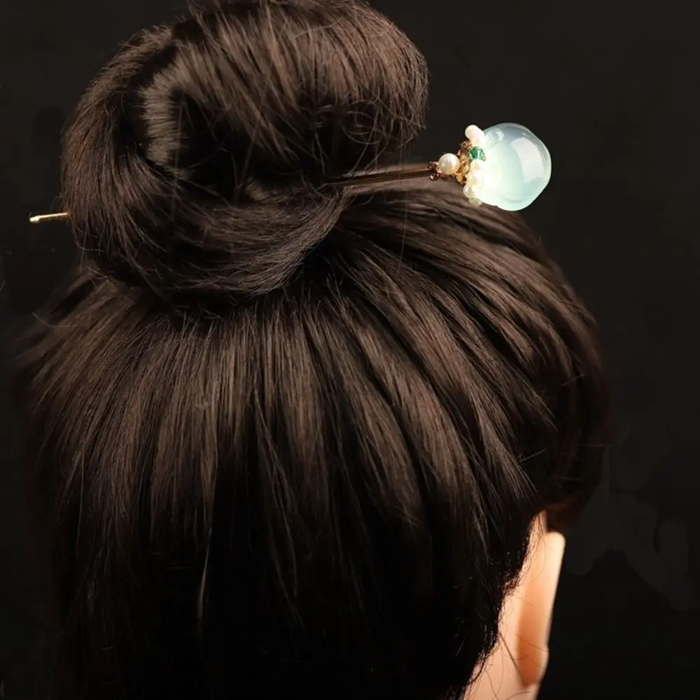 Safety Buckle Flower Hairstyle Design Tool Ancient Headwear Hanfu Hair Sticks Ancient Style Hairpin Chinese Style Headwear view 2