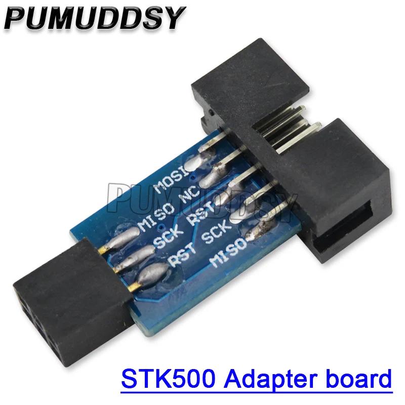 10PCS 10Pin To 6PiN Convert To Standard 10 Pin To 6 Pin Adapter Board For ATMEL STK500 AVRISP USBASP ISP Interface Converter AVR