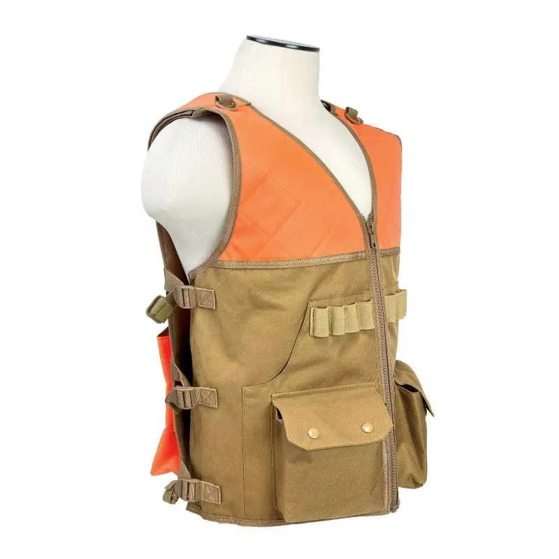 New design breathable waterproof and windproof canvas camouflage printing winter hunting vest custom size