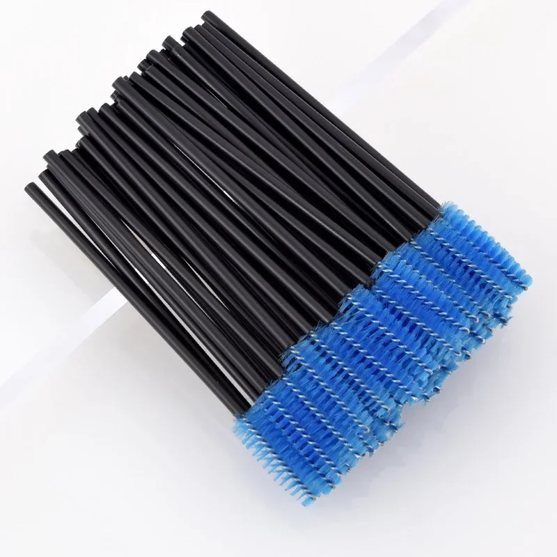 Brosses à Cils en Forme de Poulet, Peigne, Bobines, Baguettes de Maquillage, Baguettes de Mascara pour Extensions, 50 Pièces