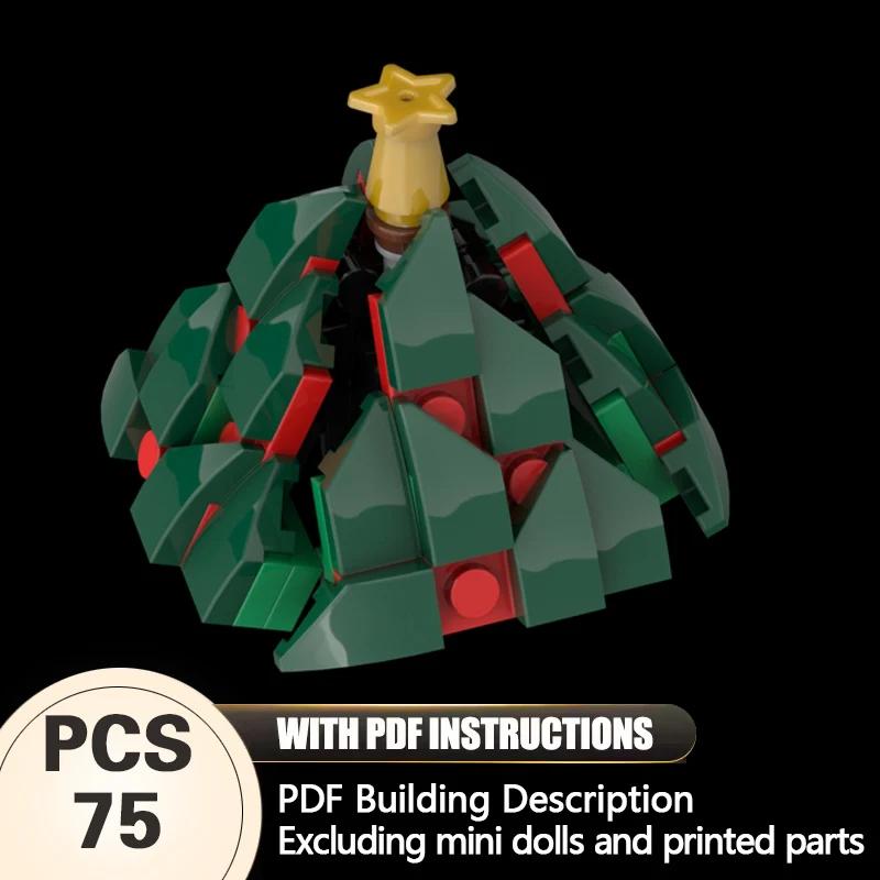 

Creators Animal Series Model MOC Building Bricks Decorated Christmas Tree Modular Technology Gifts Holiday Assemble Children Toy