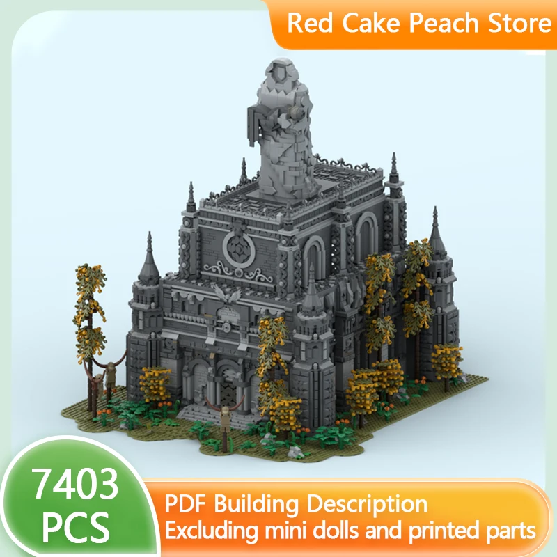 

Medieval Castle Model MOC Building Bricks Ancient Hero's Tomb Modular Technology Gifts Holiday Assemble Children Toys Suit