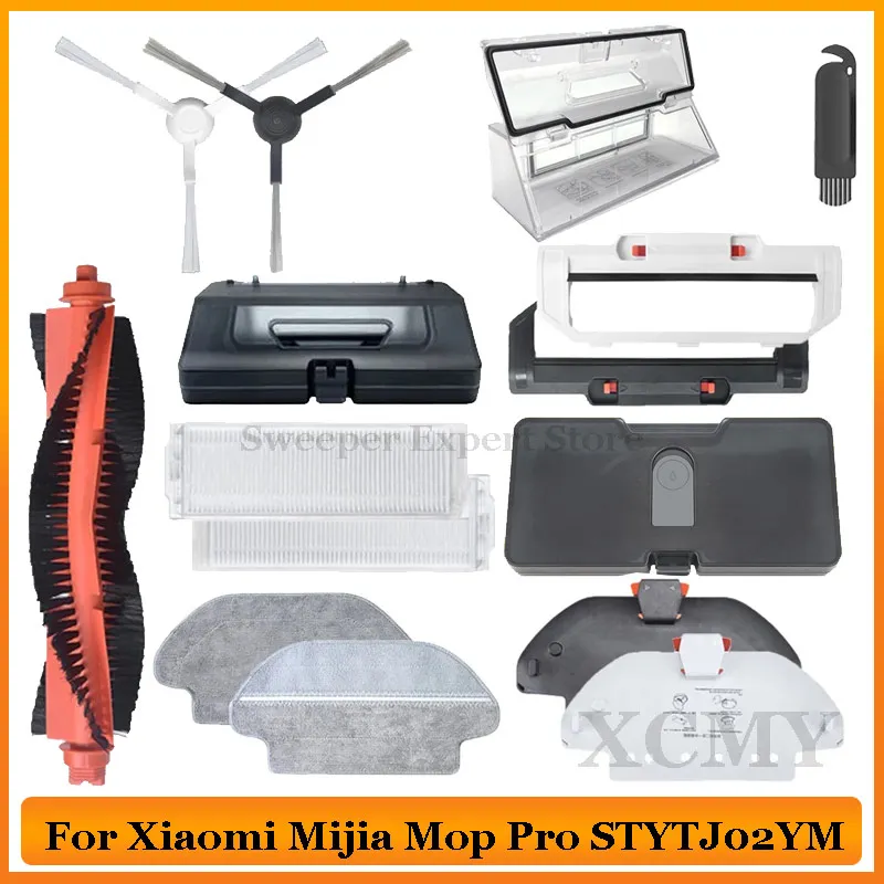 For Xiaomi Mijia Mop Pro STYTJ02YM/VIOMI V2 PRO/V3 Parts Robot Vacuum Cleaner Main/Side Brush Hepa Filter Mop Cloth Accessories