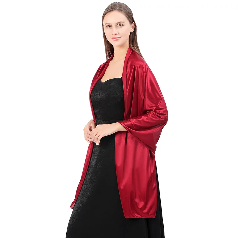 Elegant Silky Evening Dresses Shawls for Women Wedding Party Shawl Bride Bridesmaid Boleros Shrugs Banquet Capes Wraps