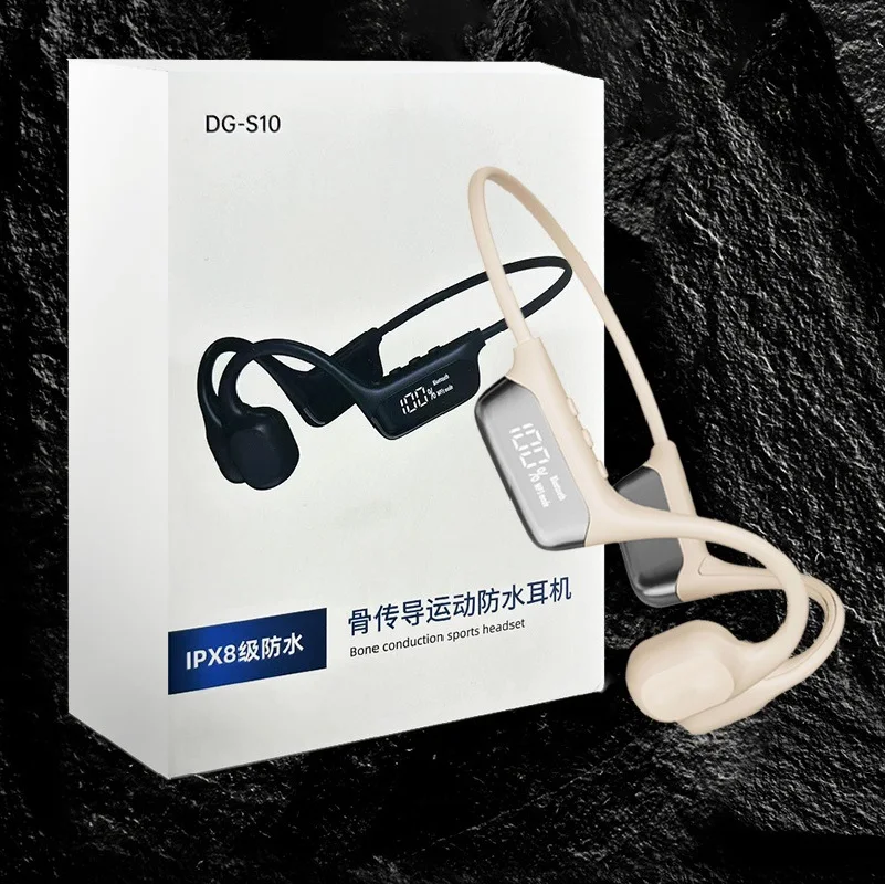 

IPX8 Waterproof Swimming Bone Conduction Wireless Headphone Bluetooth 5.3 32GB MP3 Player HIFI Bass Music Sports Earphones S10