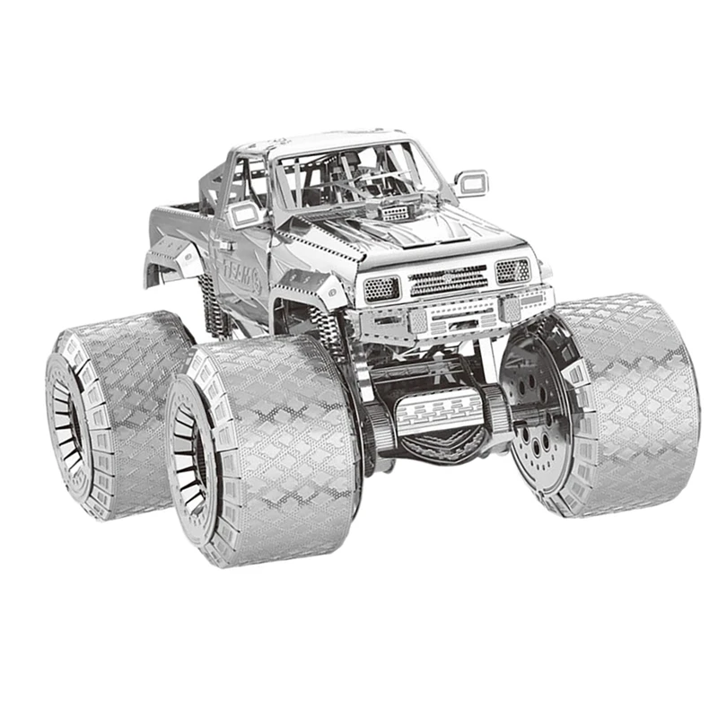 Zestaw metalowych modeli 3D DIY Puzzle Gra logiczna dla nastolatków Ręcznie robiony zestaw Off-Road Duży rower Zabawki dla dzieci Prezent urodzinowy