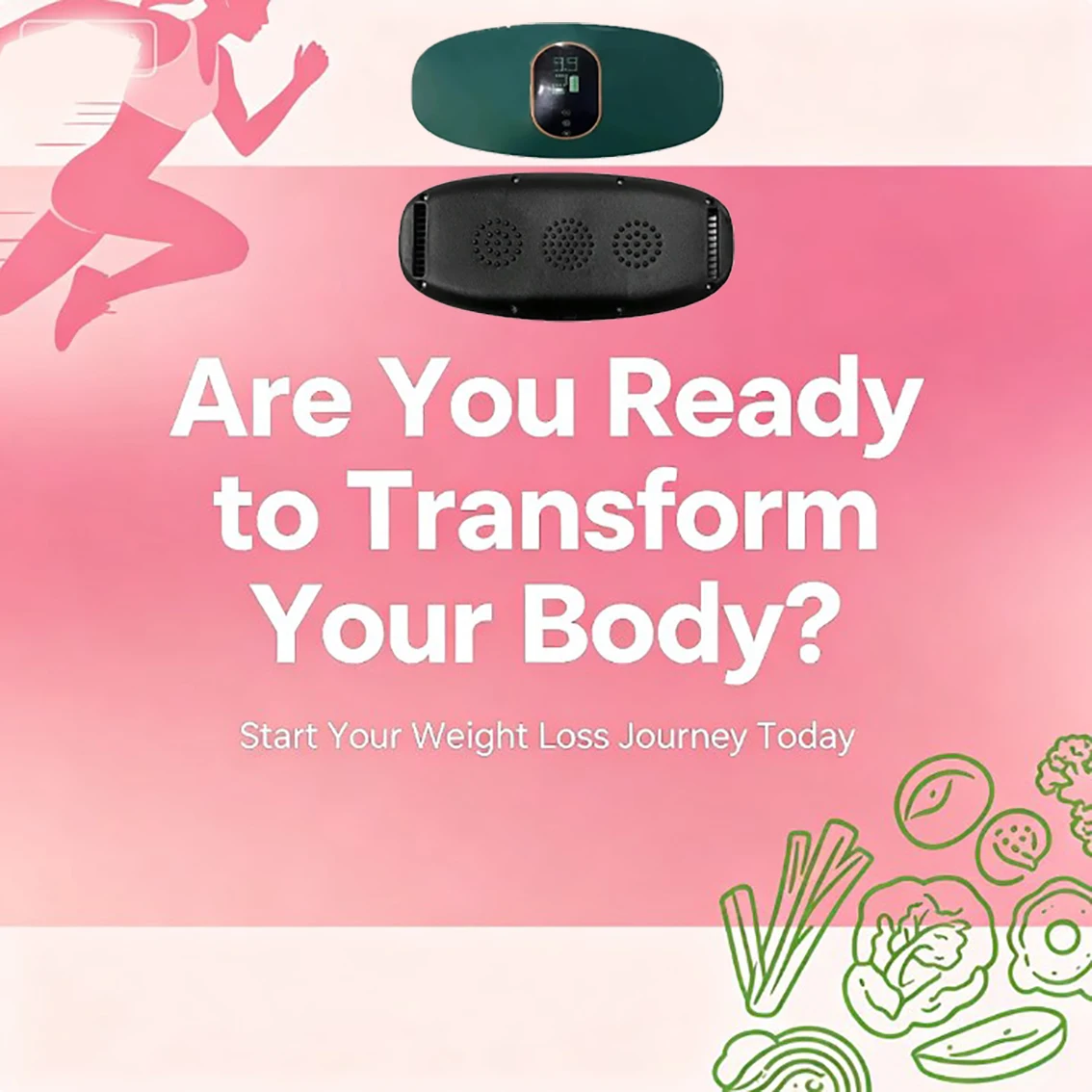 Eight Loss Massager, Waist, Abdomen, Thigh Weight Loss and Shaping Beauty Device, Weight Loss Device for Men and Women, Fat Burn