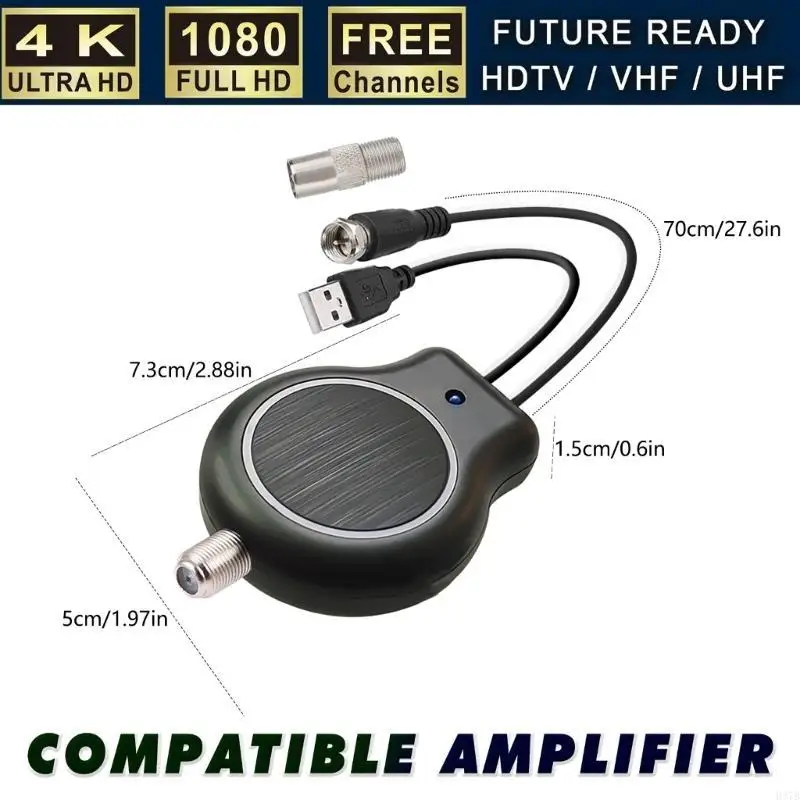 H37B HDTV -Antennen -Signalverstärker USB -Signalverstärker niedriger Rausch für eine verbesserte Signalstärke schwachen