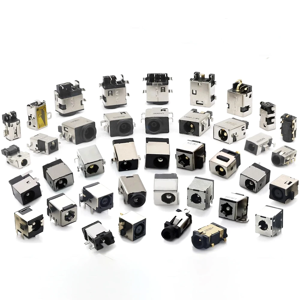 5PCS DC power connector Sunk board interface dc high current SMD power socket with cable HP laptop dc charging socket plug