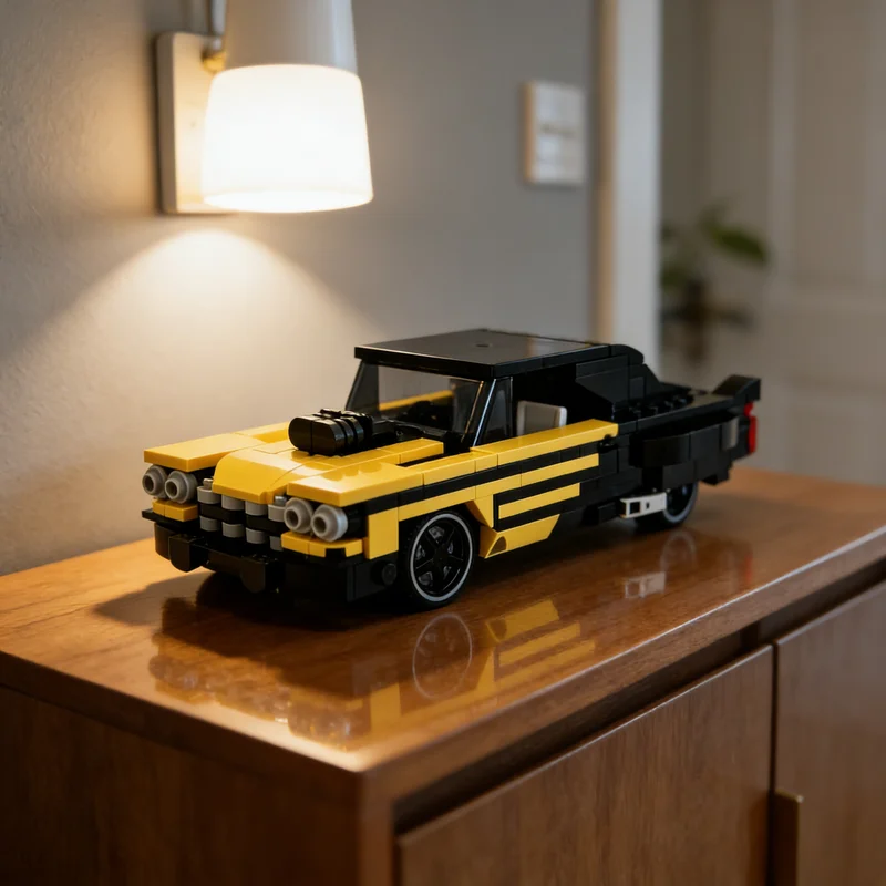 

Набор строительных блоков MOC «Городские чемпионы»: купе с жесткой крышей, 372 детали. Креативный подарок для самостоятельной сборки, декор для демонстрации. Премиум-класс для взрослых и детей, для рабочего стола.