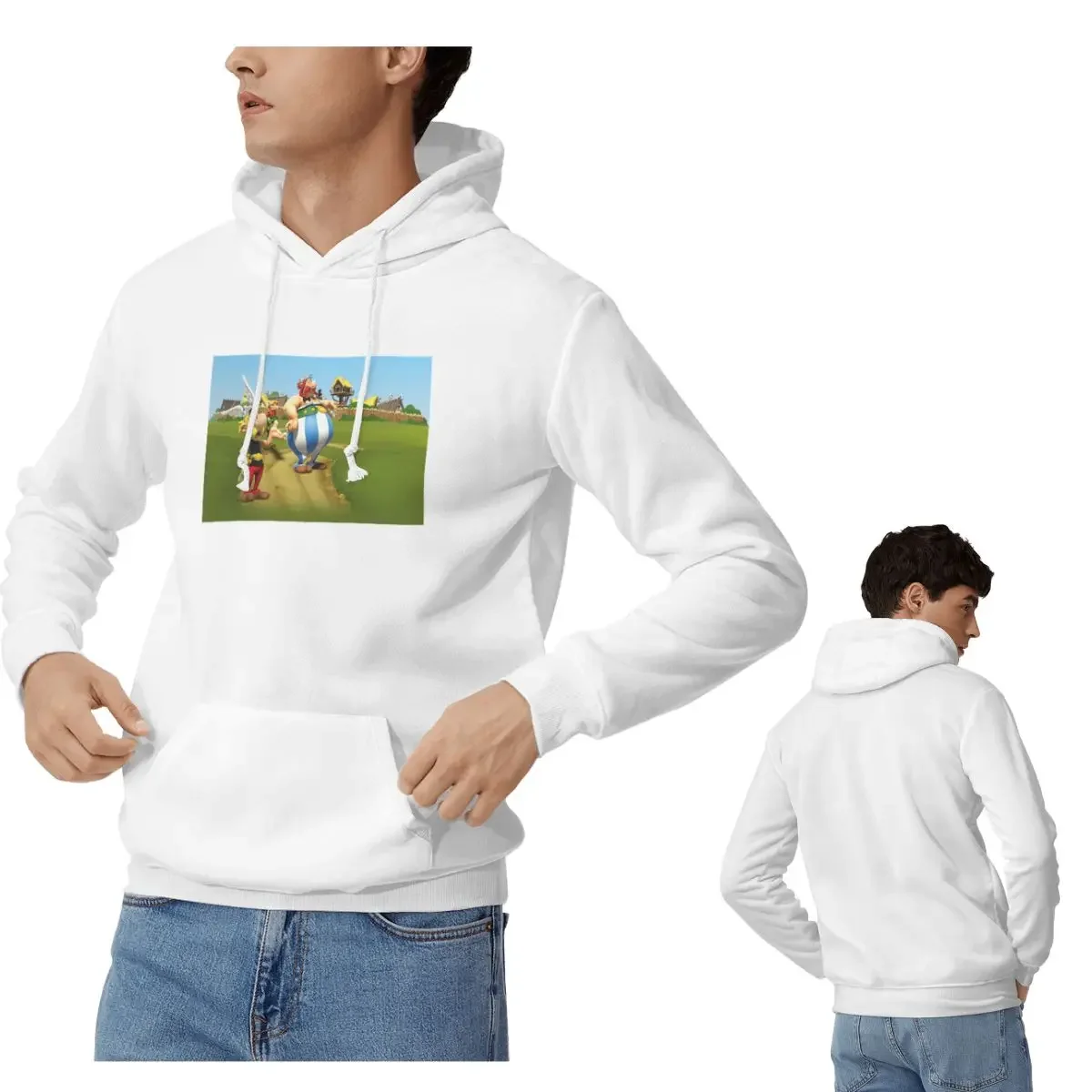 

Толстовки с капюшоном «Астерикс и Обеelix Dogmatix», мужские и женские повседневные пуловеры, толстовка в стиле хип-хоп, уличная одежда с длинными рукавами, осень-зима