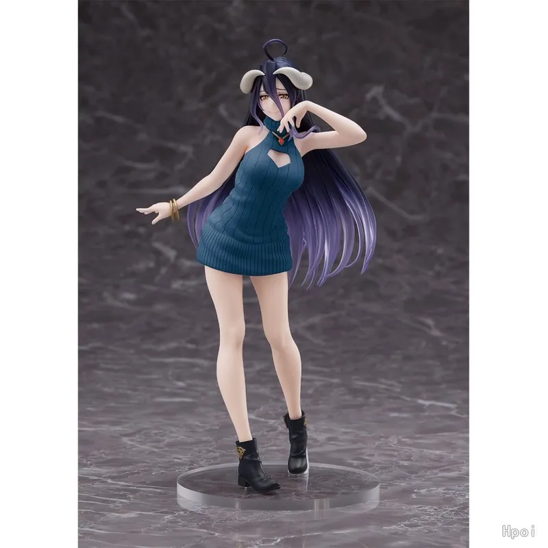 

21cm Overlord Albedo Figure Sexy Black Dress Albedo Action Anime Figurine Original Taito Coreful Pvc Collection Model Doll Toys