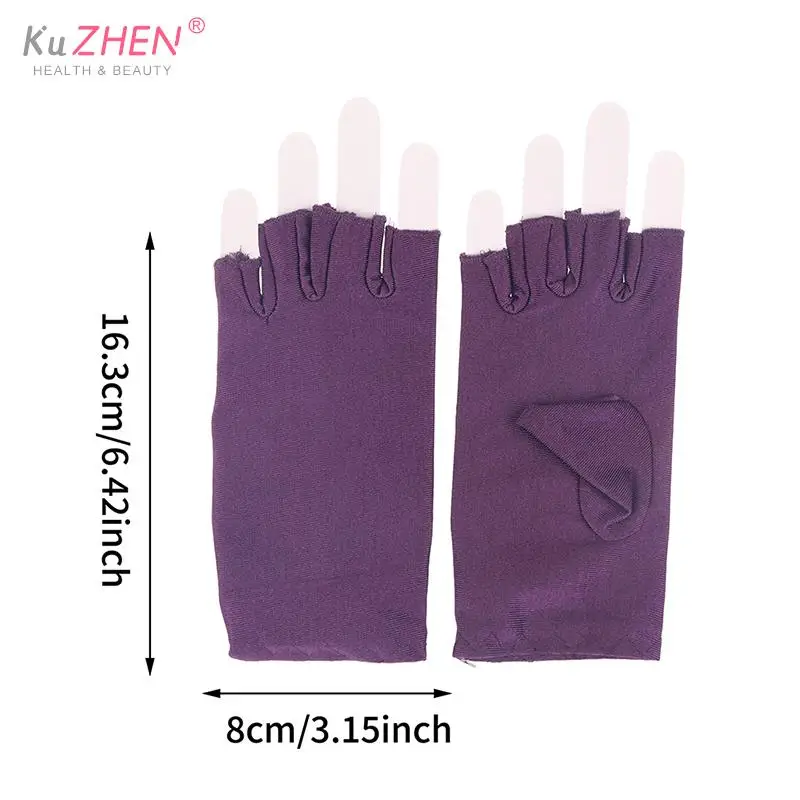 WashableAnti UV Nail Gloves Rays Protect Gloves Nail Gloves Led Lamp Nail Uv Protection Radiation Proof Glove Manicure Nail Art