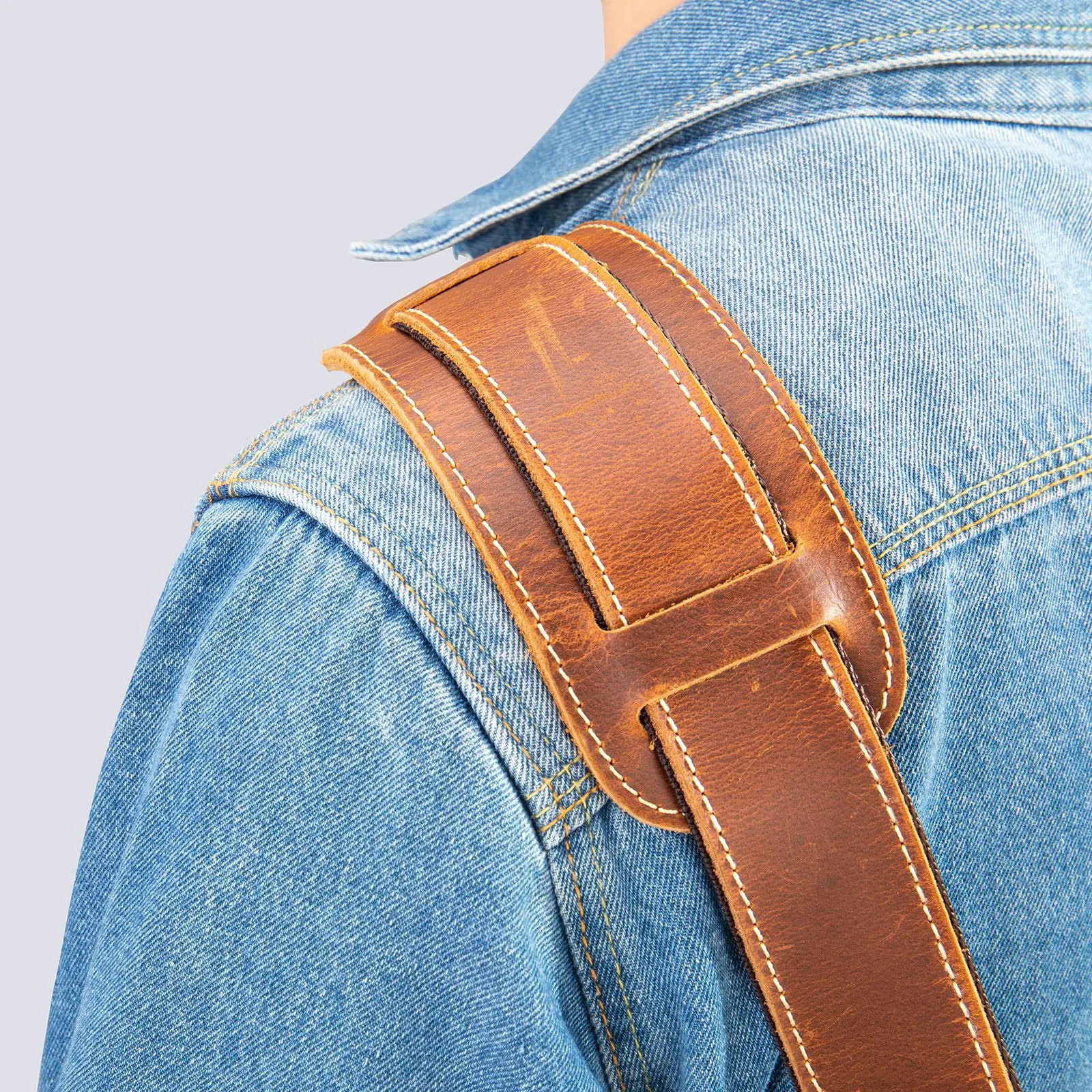 Vintage Leather Strap For Shoulder Bag Adjustable Long Strap For Messenger Bags Men\'s Bag Strap