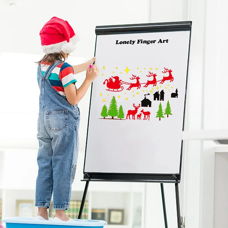 12 pezzi Stencil di natale modelli di disegno di natale in plastica riutilizzabili Stencil per le vacanze di natale Stencil per pupazzo di neve con fiocco di neve di babbo natale