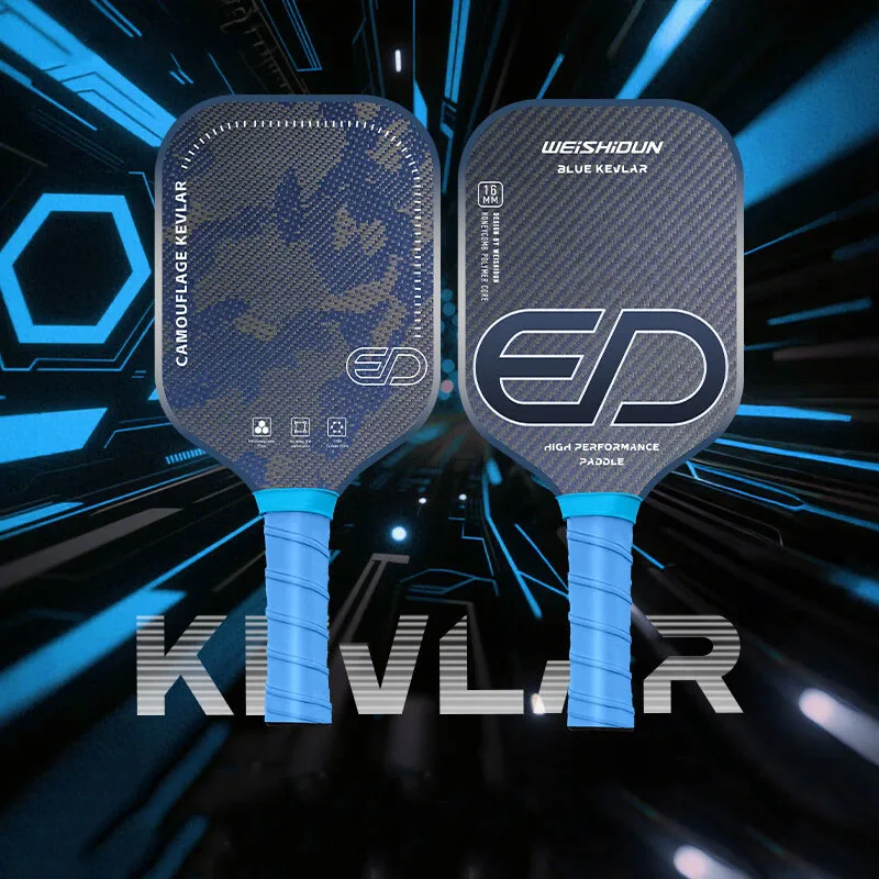 

2025 Trending Carbon Fiber Pickleball Paddles 16mm Thickness 3K Kevlar High Quality Honeycomb Core For Training Entertainment
