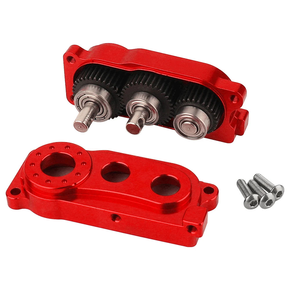 Front Motor Transmission Prefixal Gearbox Transfer Case for 1/10 RC Crawler Car Axial SCX10 & SCX10 II Upgrade Parts